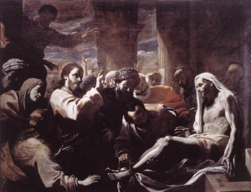 Mattia Preti Painting - The Raising Of Lazarus Baroque Mattia Preti